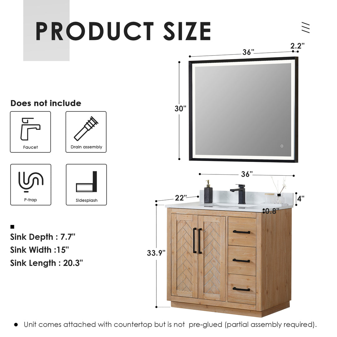 Anais 36" Single Bathroom Vanity