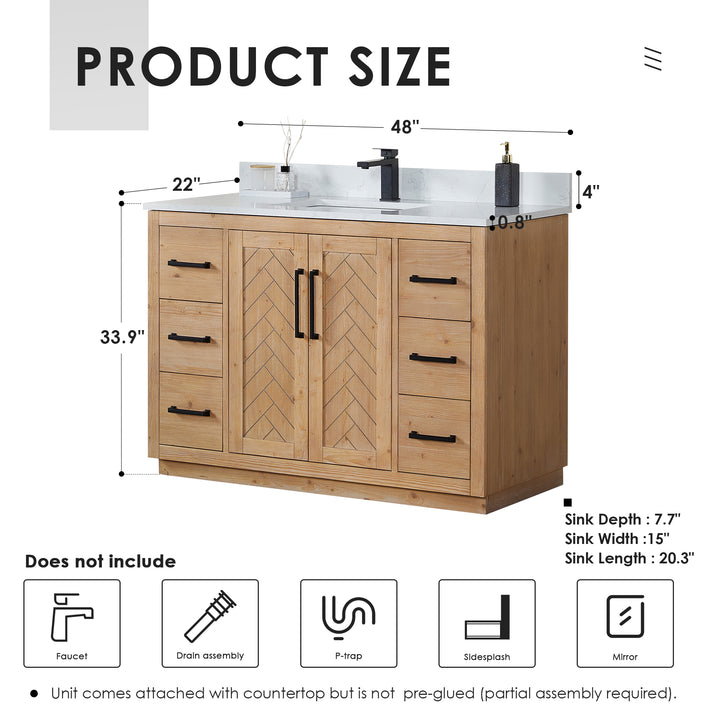 Anais 48" Single Bathroom Vanity