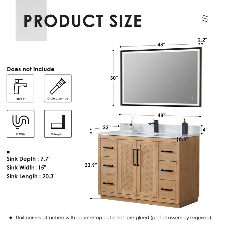 Anais 48" Single Bathroom Vanity