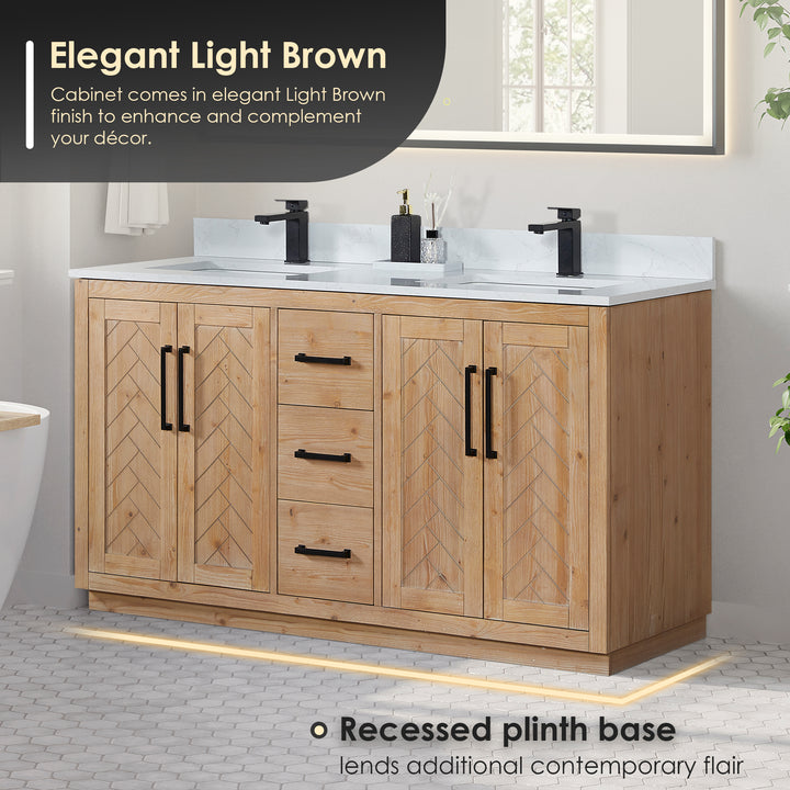 Anais 60" Double Bathroom Vanity