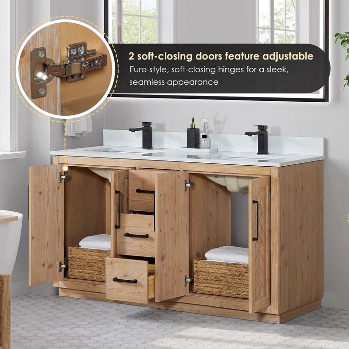 Anais 60" Double Bathroom Vanity