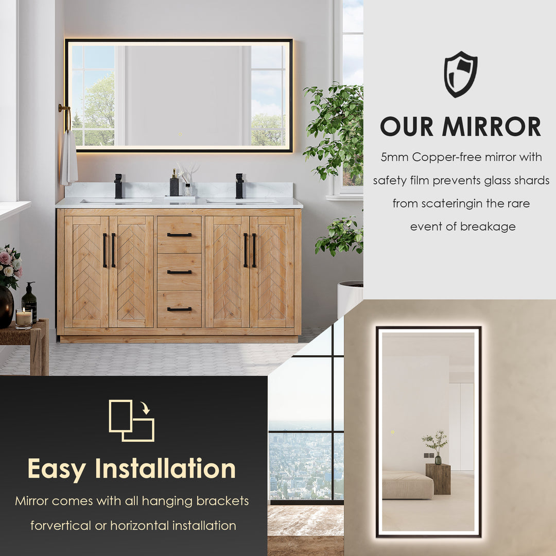 Anais 60" Double Bathroom Vanity