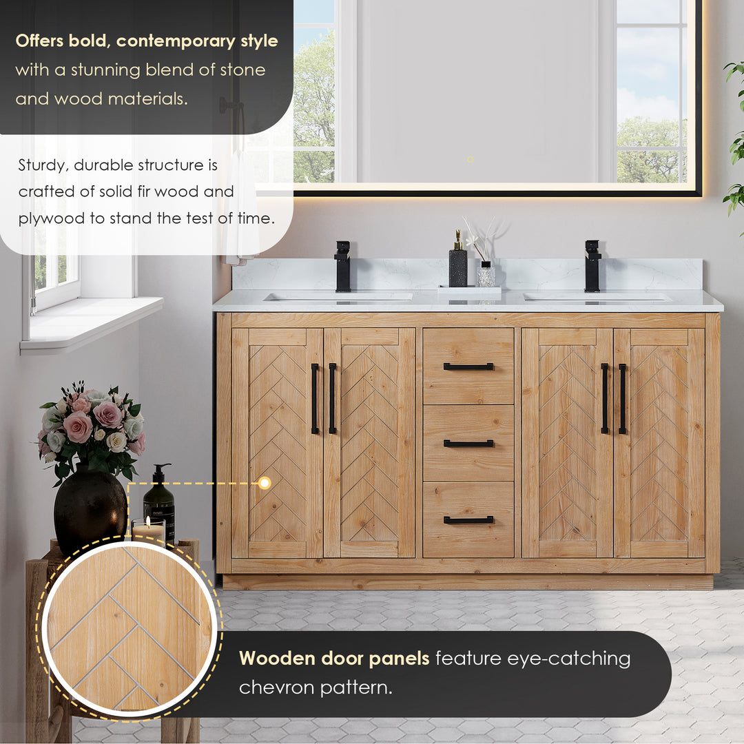 Anais 60" Double Bathroom Vanity