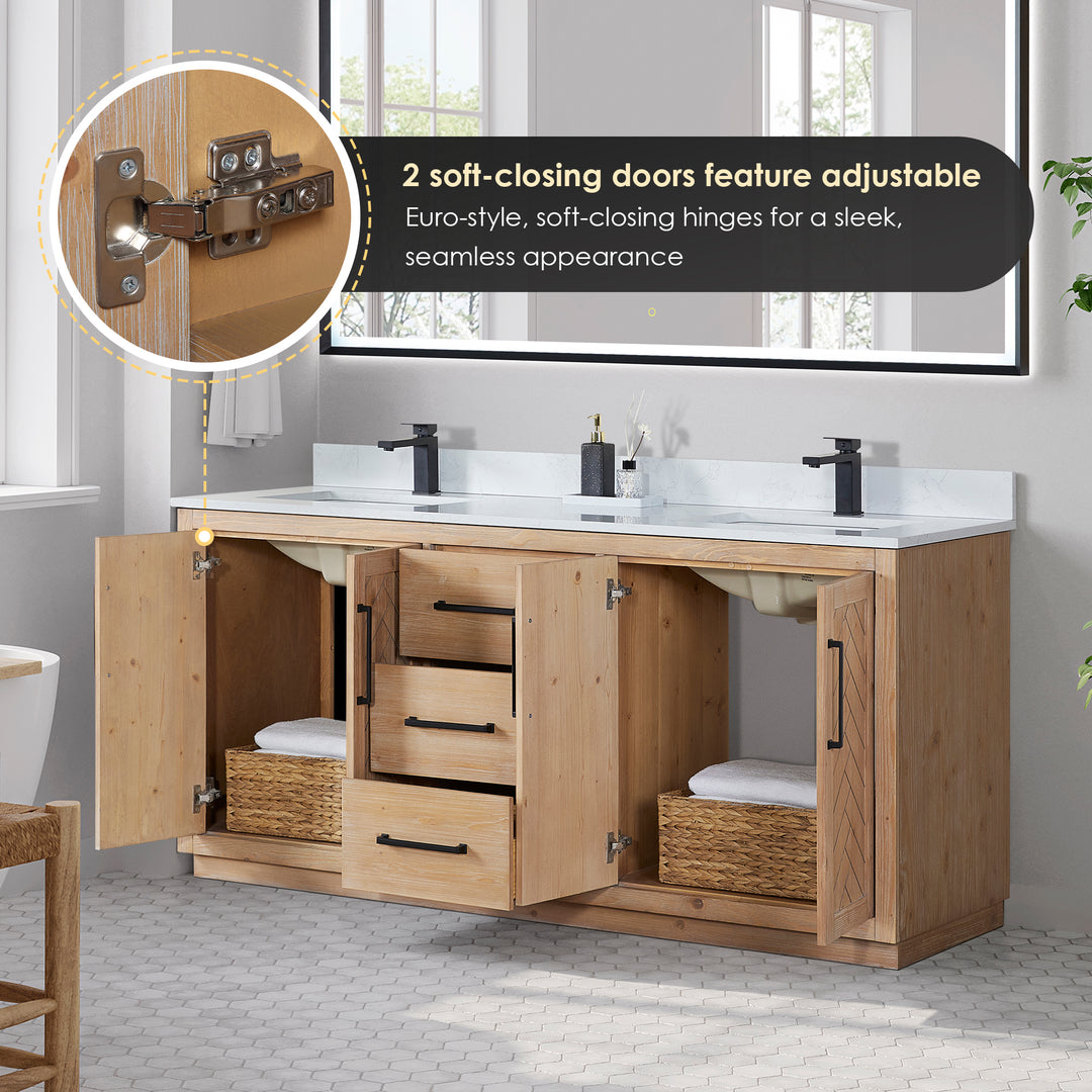 Anais 72" Double Bathroom Vanity
