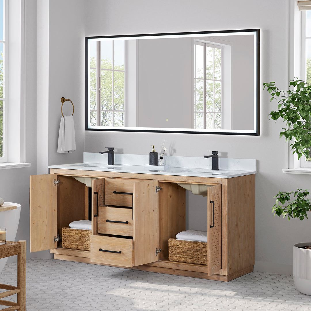 Anais 72" Double Bathroom Vanity