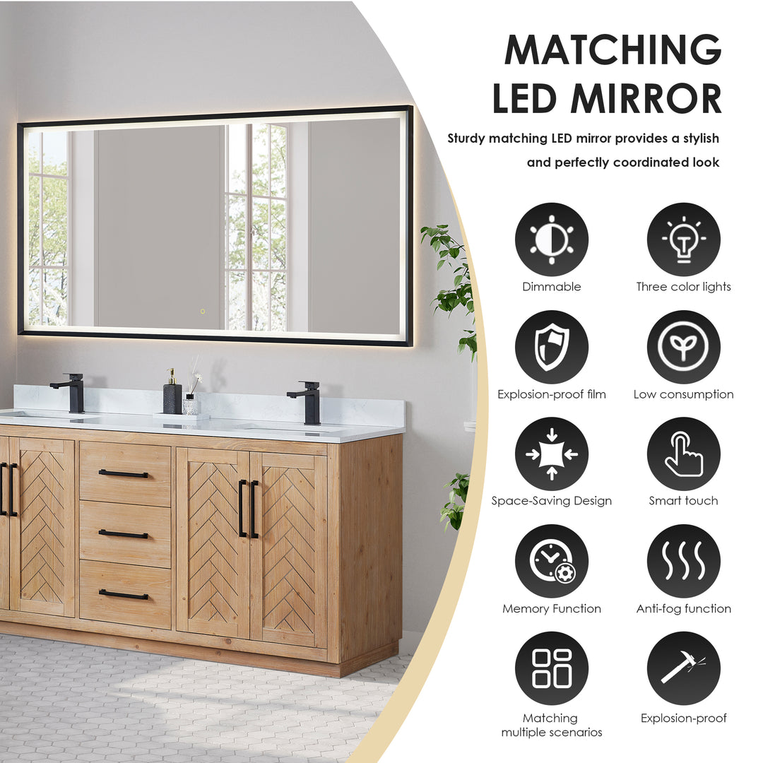 Anais 72" Double Bathroom Vanity