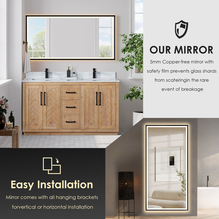 Anais 72" Double Bathroom Vanity