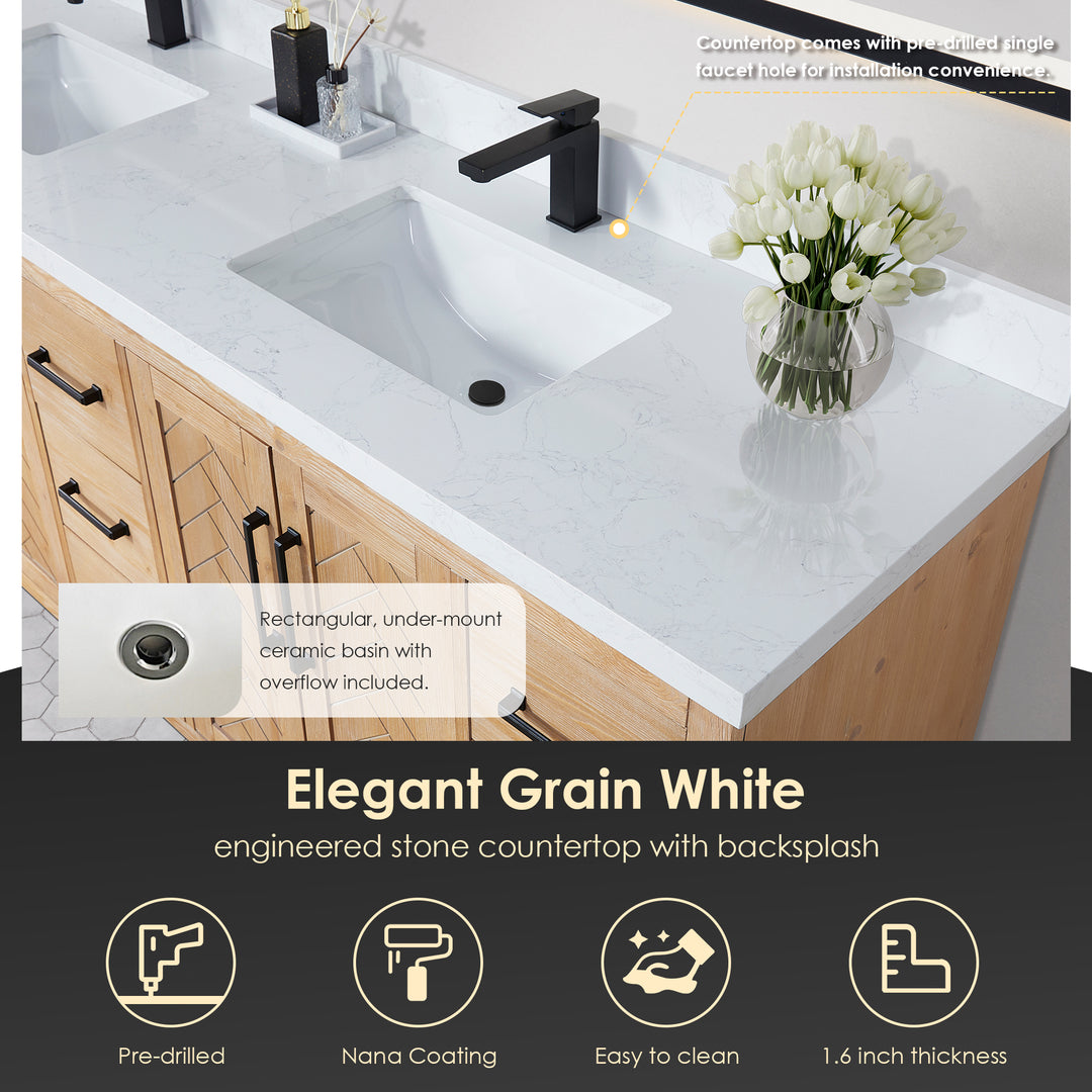 Anais 84" Double Bathroom Vanity