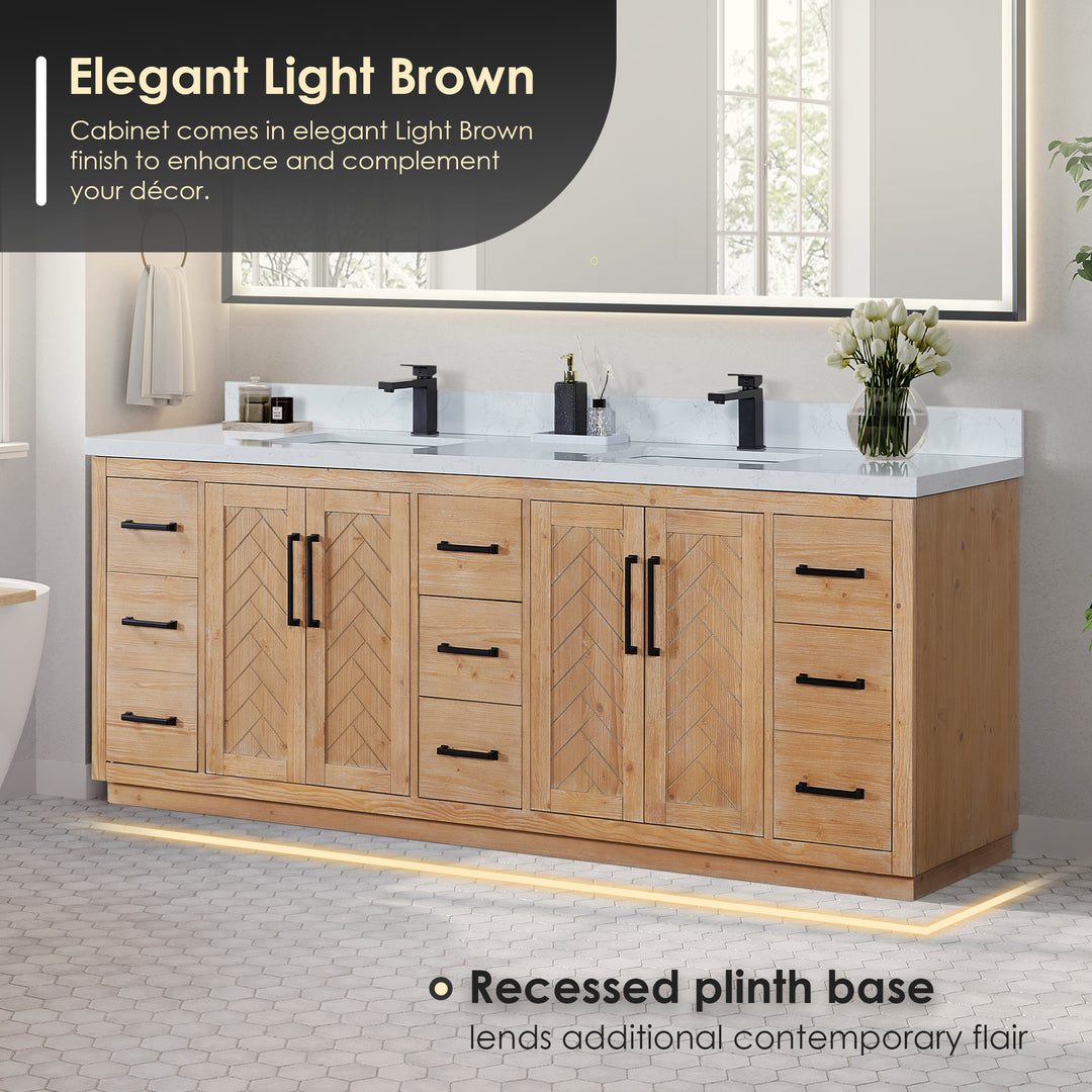 Anais 84" Double Bathroom Vanity
