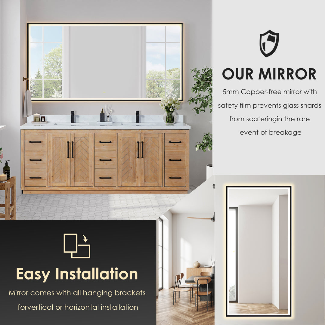 Anais 84" Double Bathroom Vanity