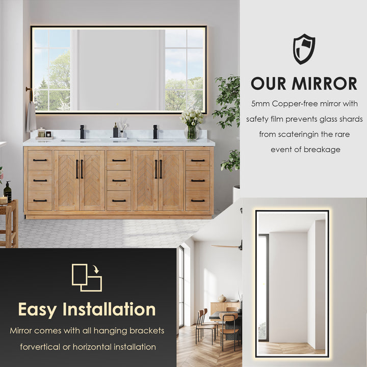 Anais 84" Double Bathroom Vanity