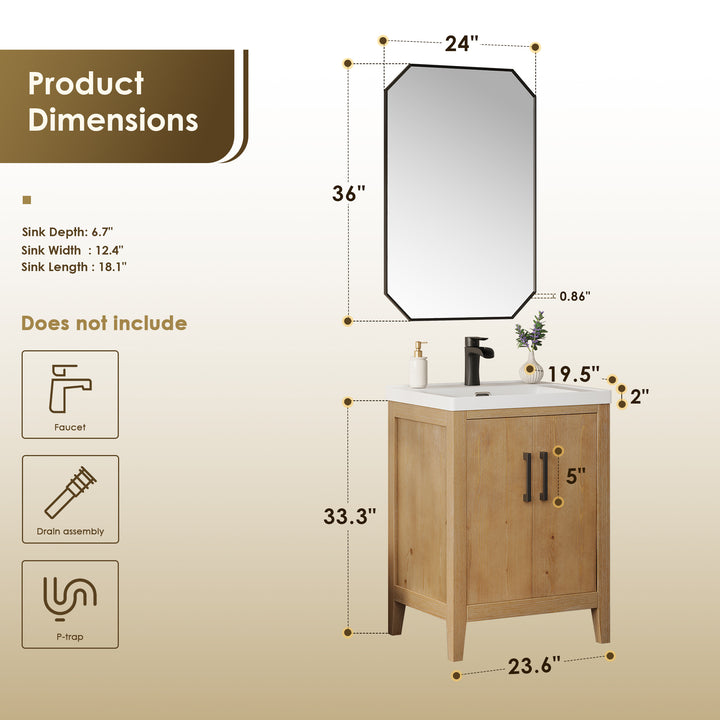 Solara 24" Single Bathroom Vanity