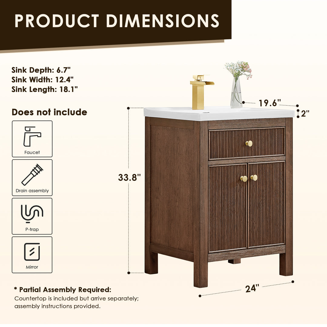 Cerrito 24" Single Bathroom Vanity