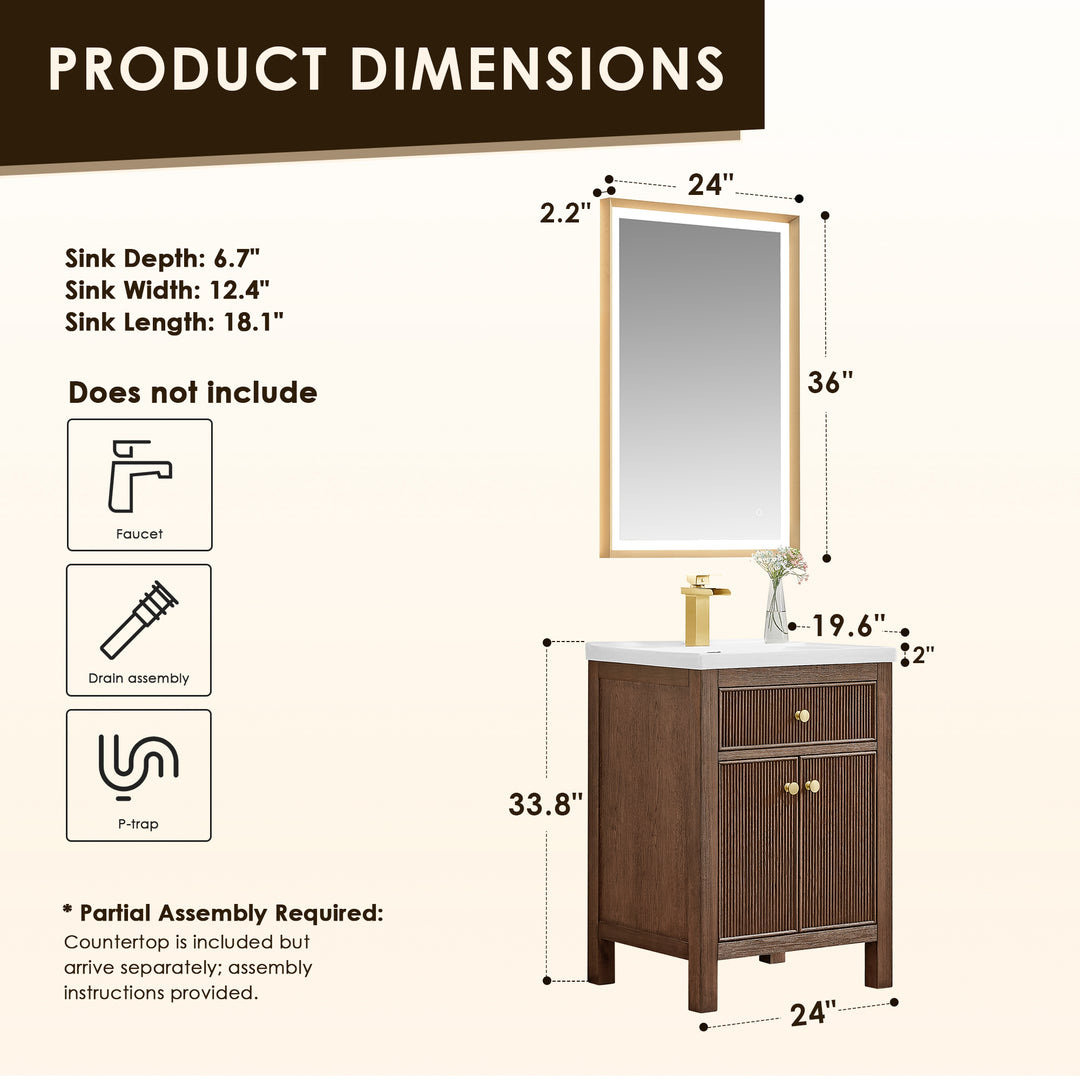 Cerrito 24" Single Bathroom Vanity