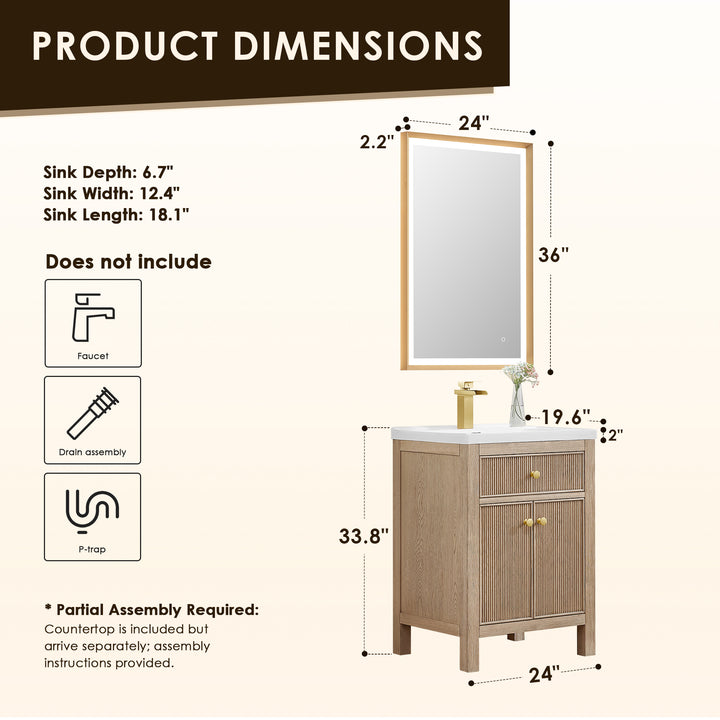 Cerrito 24" Single Bathroom Vanity