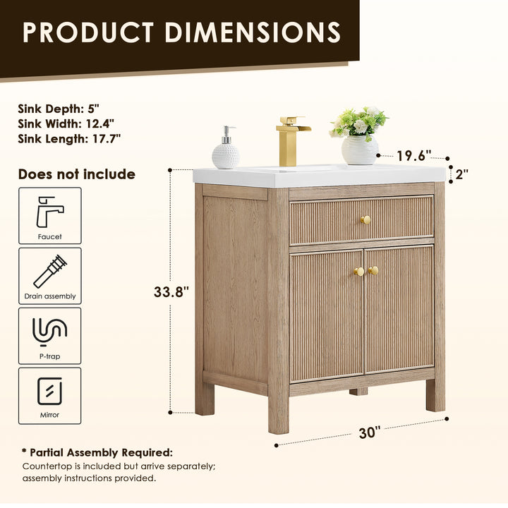 Cerrito 30" Single Bathroom Vanity