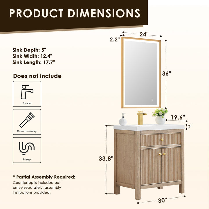 Cerrito 30" Single Bathroom Vanity