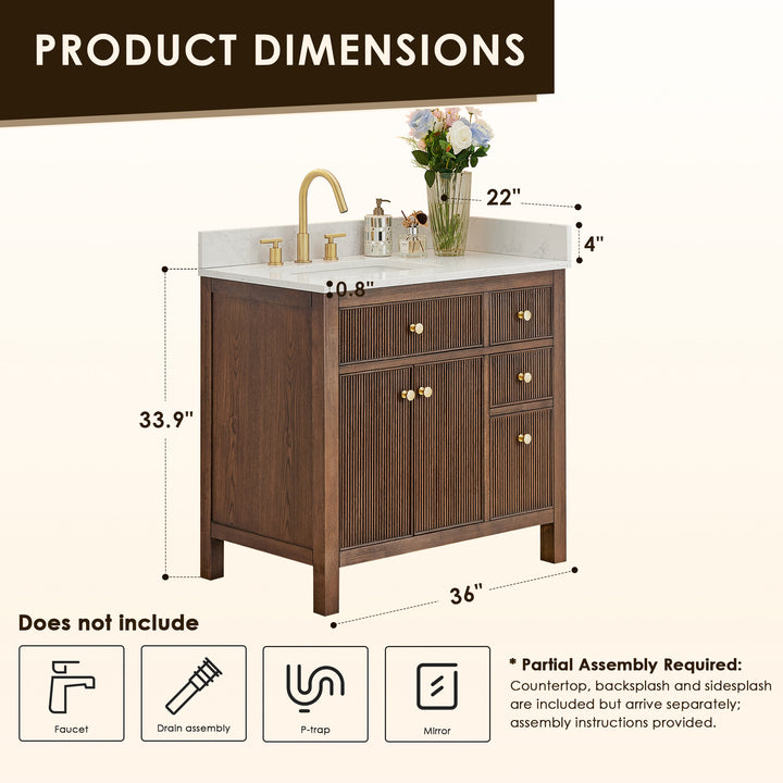 Cerrito 36" Single Bathroom Vanity
