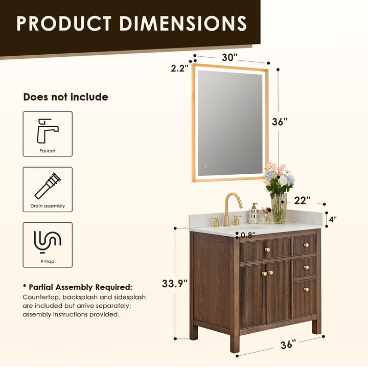 Cerrito 36" Single Bathroom Vanity