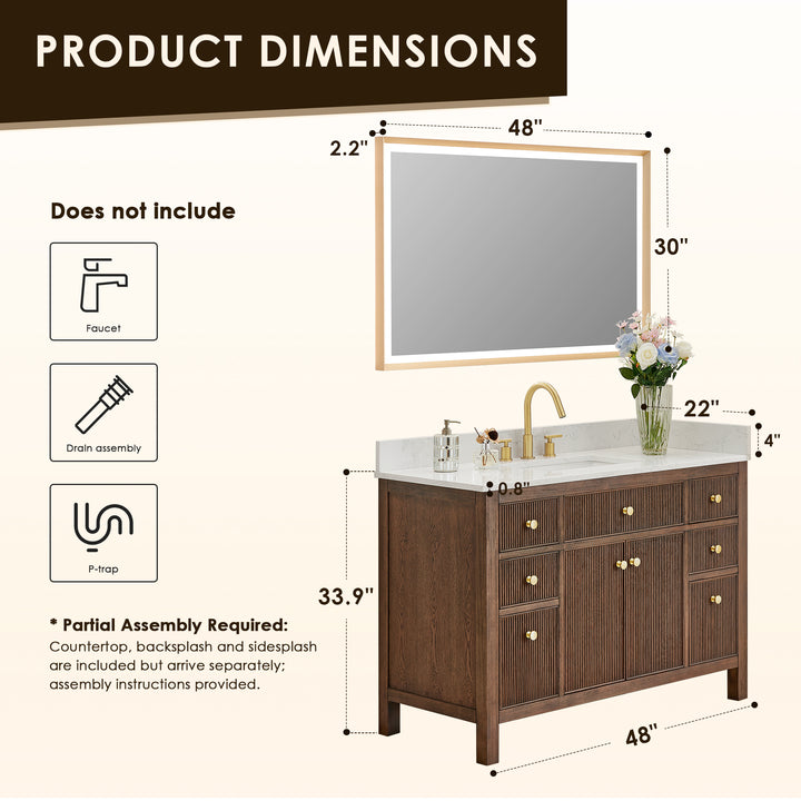 Cerrito 48" Single Bathroom Vanity