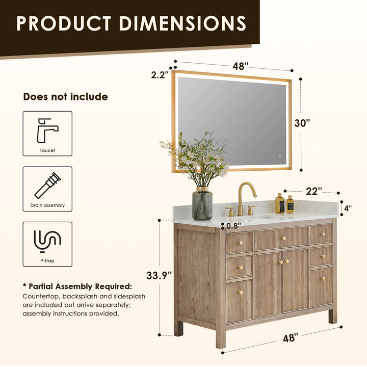 Cerrito 48" Single Bathroom Vanity