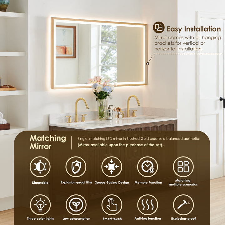 Cerrito 60" Double Bathroom Vanity