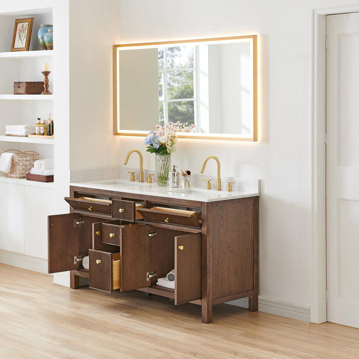 Cerrito 60" Double Bathroom Vanity