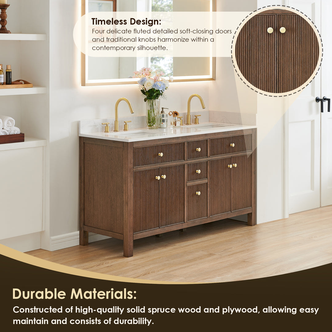 Cerrito 60" Double Bathroom Vanity