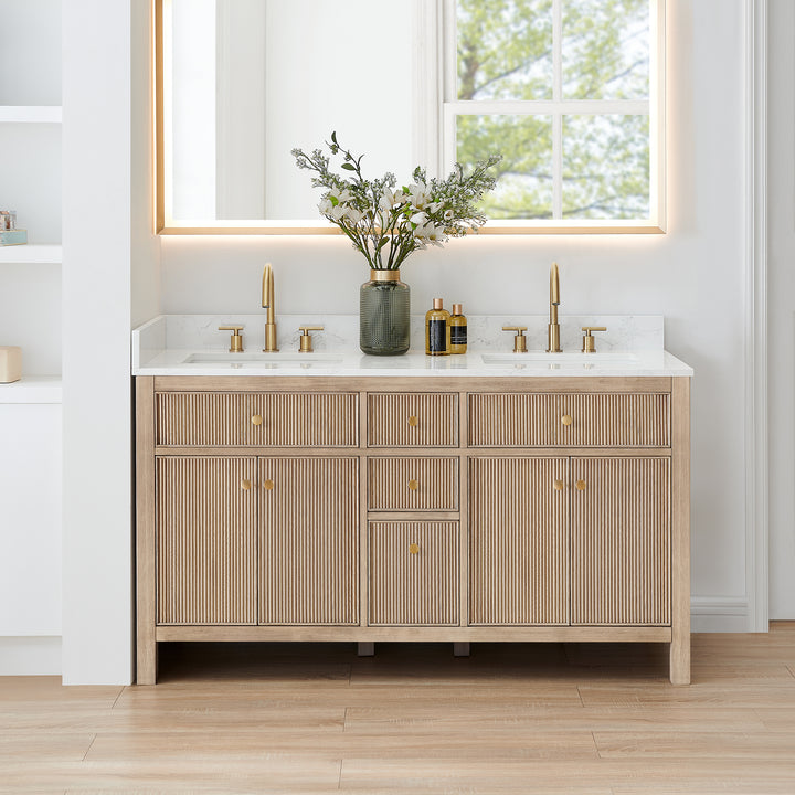 Cerrito 60" Double Bathroom Vanity