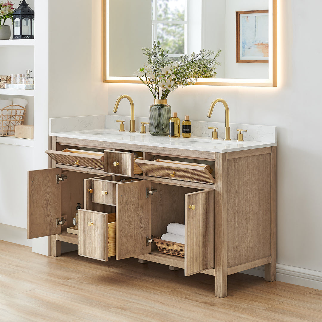 Cerrito 60" Double Bathroom Vanity