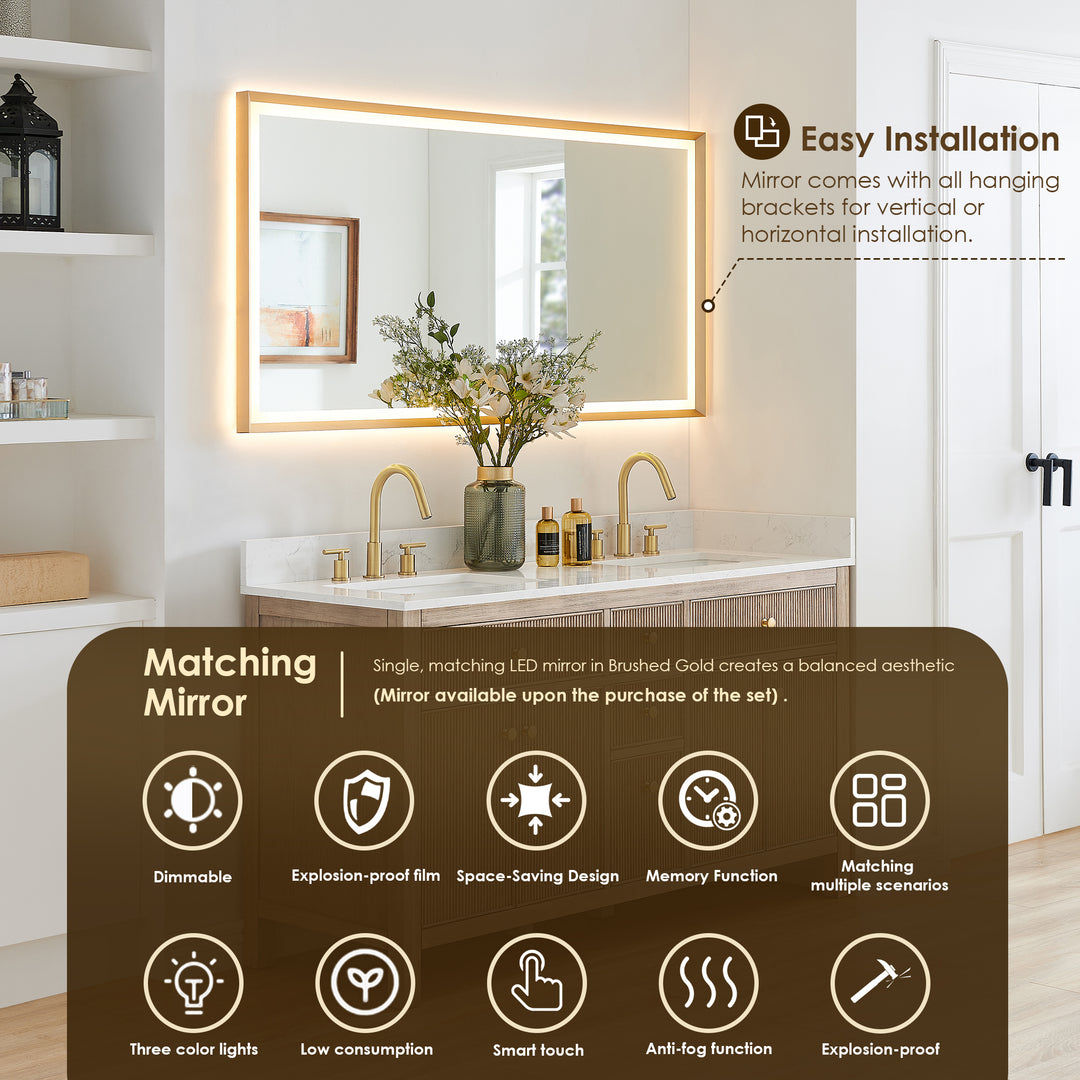 Cerrito 60" Double Bathroom Vanity