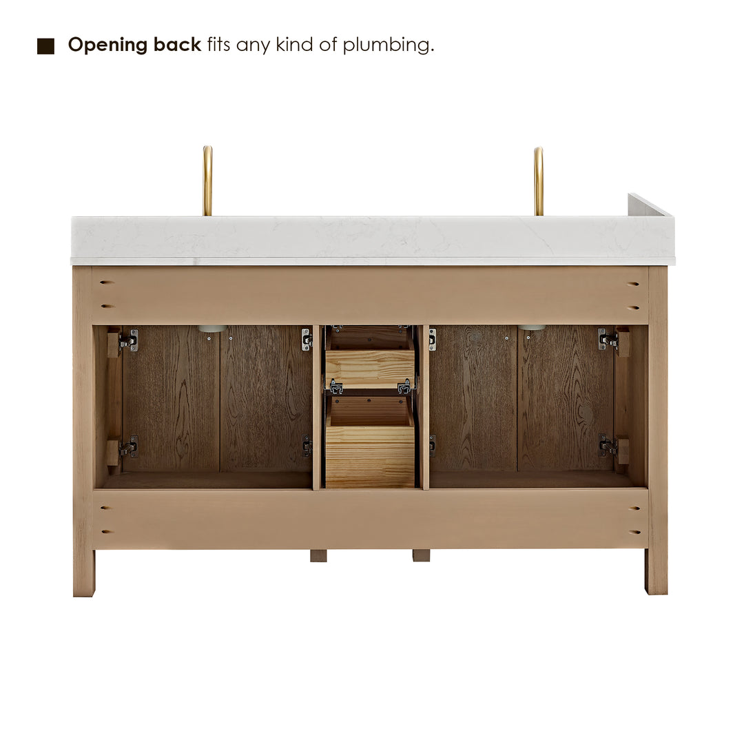 Cerrito 60" Double Bathroom Vanity