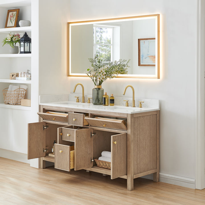 Cerrito 60" Double Bathroom Vanity