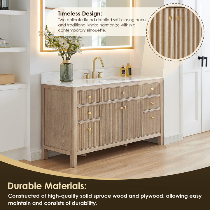 Cerrito 60" Single Bathroom Vanity