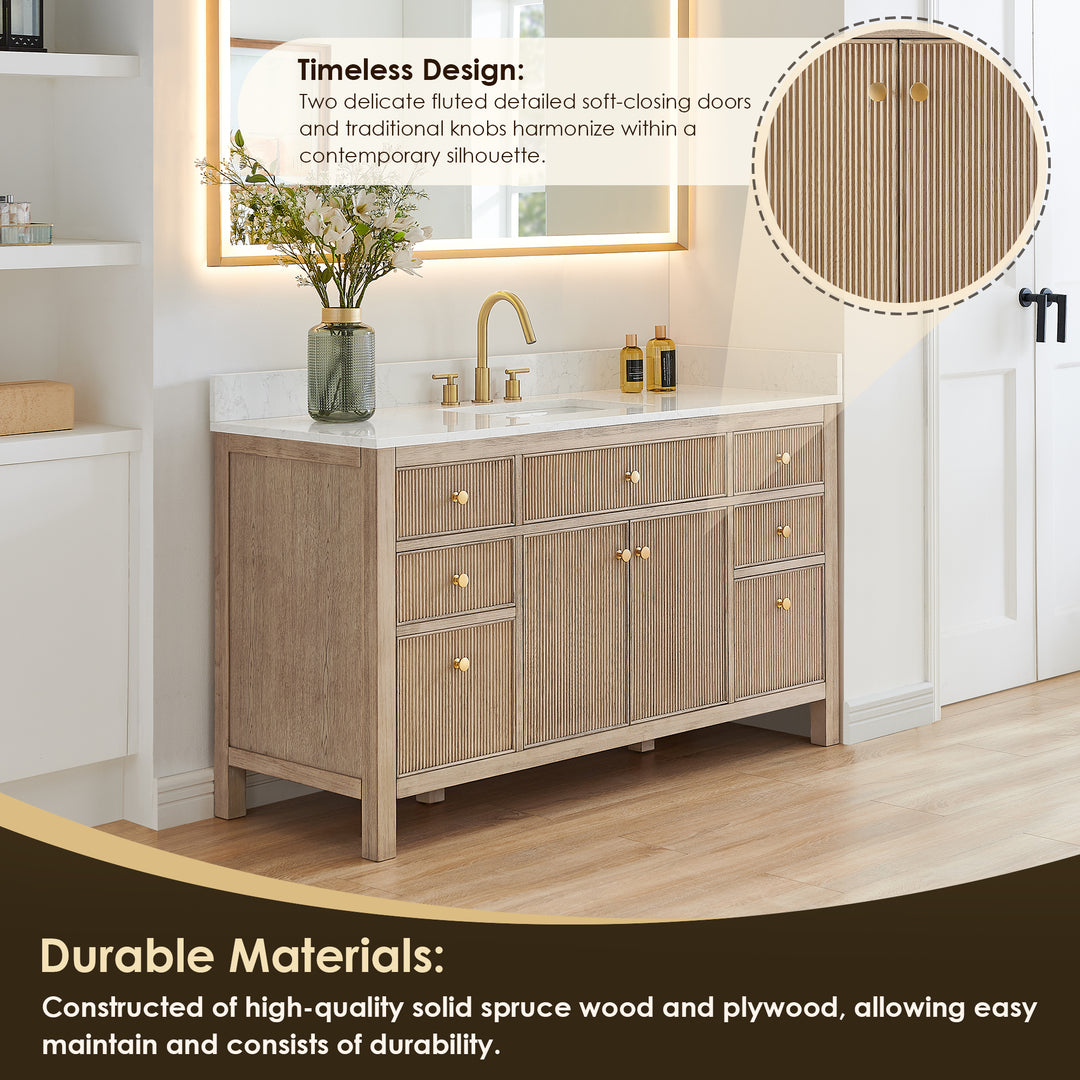 Cerrito 60" Single Bathroom Vanity