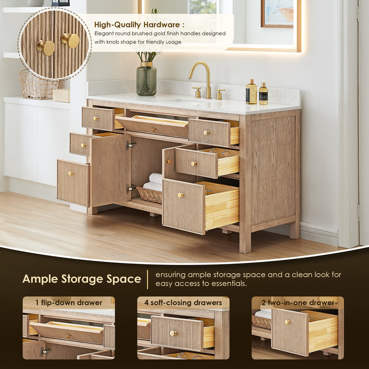 Cerrito 60" Single Bathroom Vanity