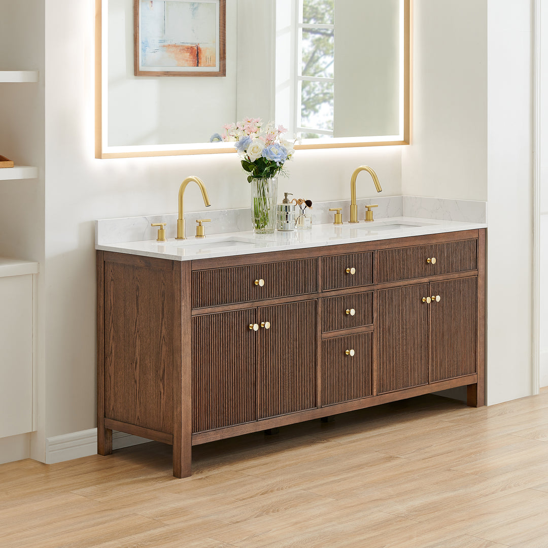 Cerrito 72" Double Bathroom Vanity