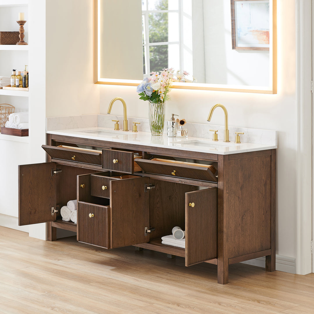 Cerrito 72" Double Bathroom Vanity