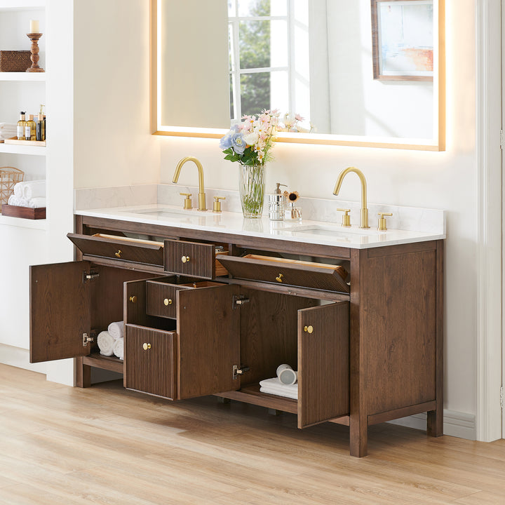 Cerrito 72" Double Bathroom Vanity