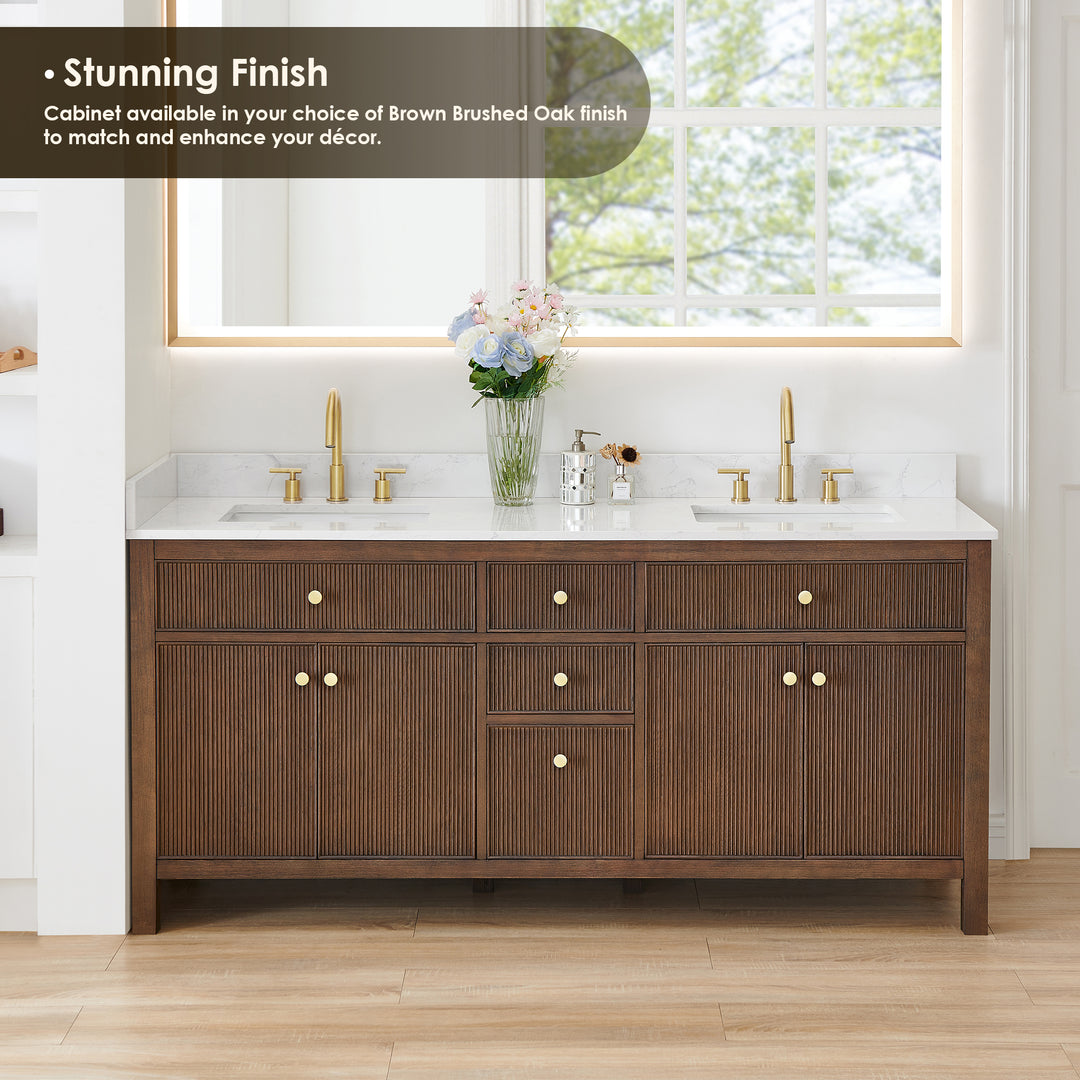 Cerrito 72" Double Bathroom Vanity