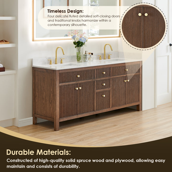 Cerrito 72" Double Bathroom Vanity