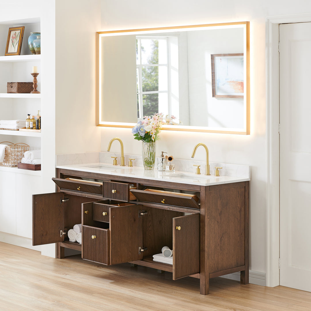 Cerrito 72" Double Bathroom Vanity