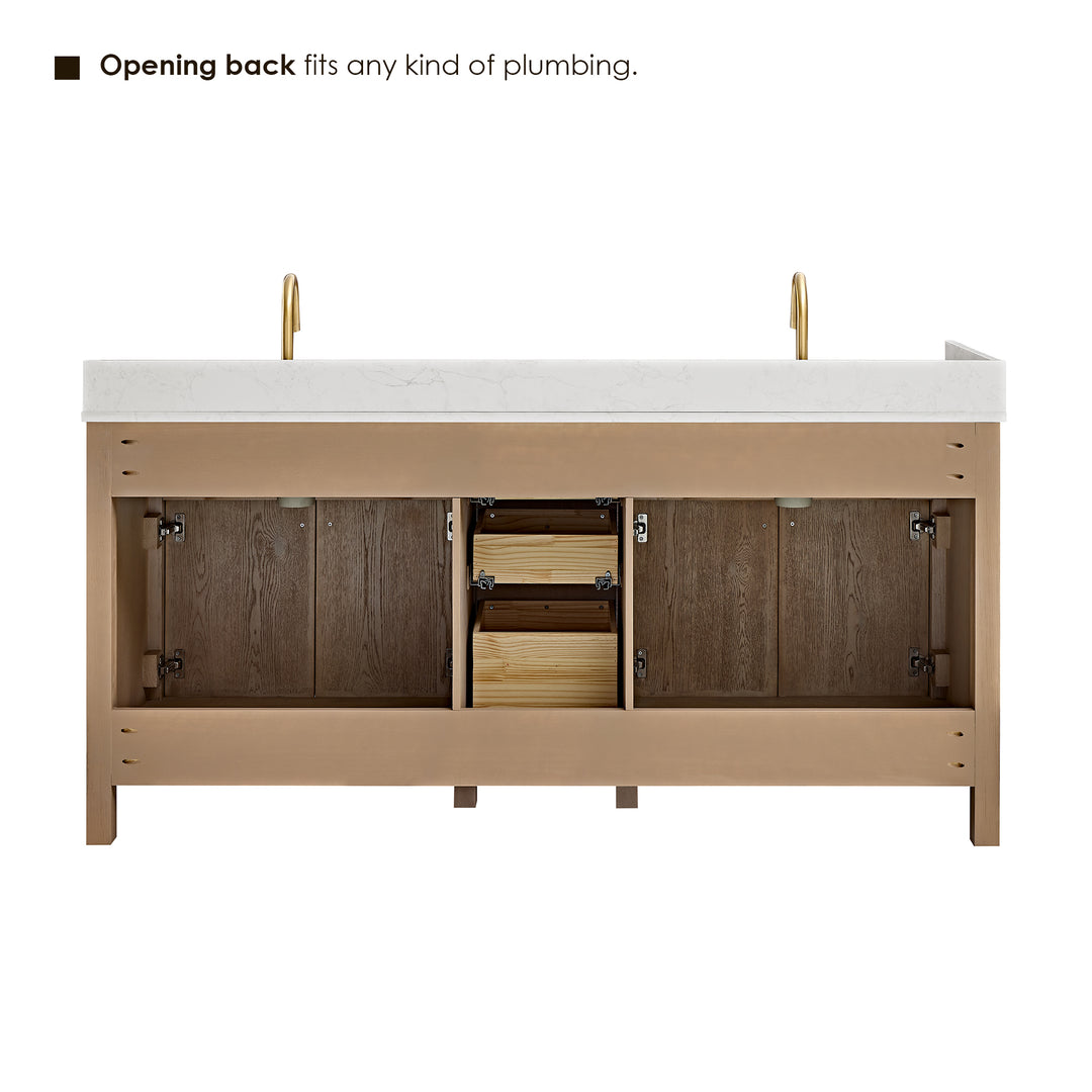 Cerrito 72" Double Bathroom Vanity