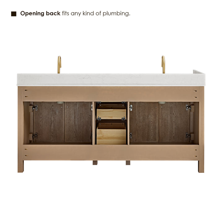 Cerrito 72" Double Bathroom Vanity