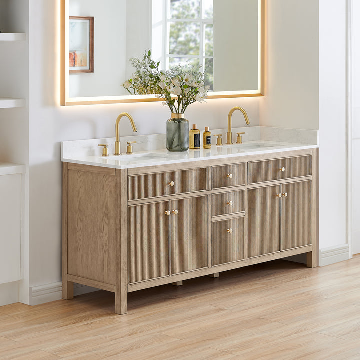 Cerrito 72" Double Bathroom Vanity