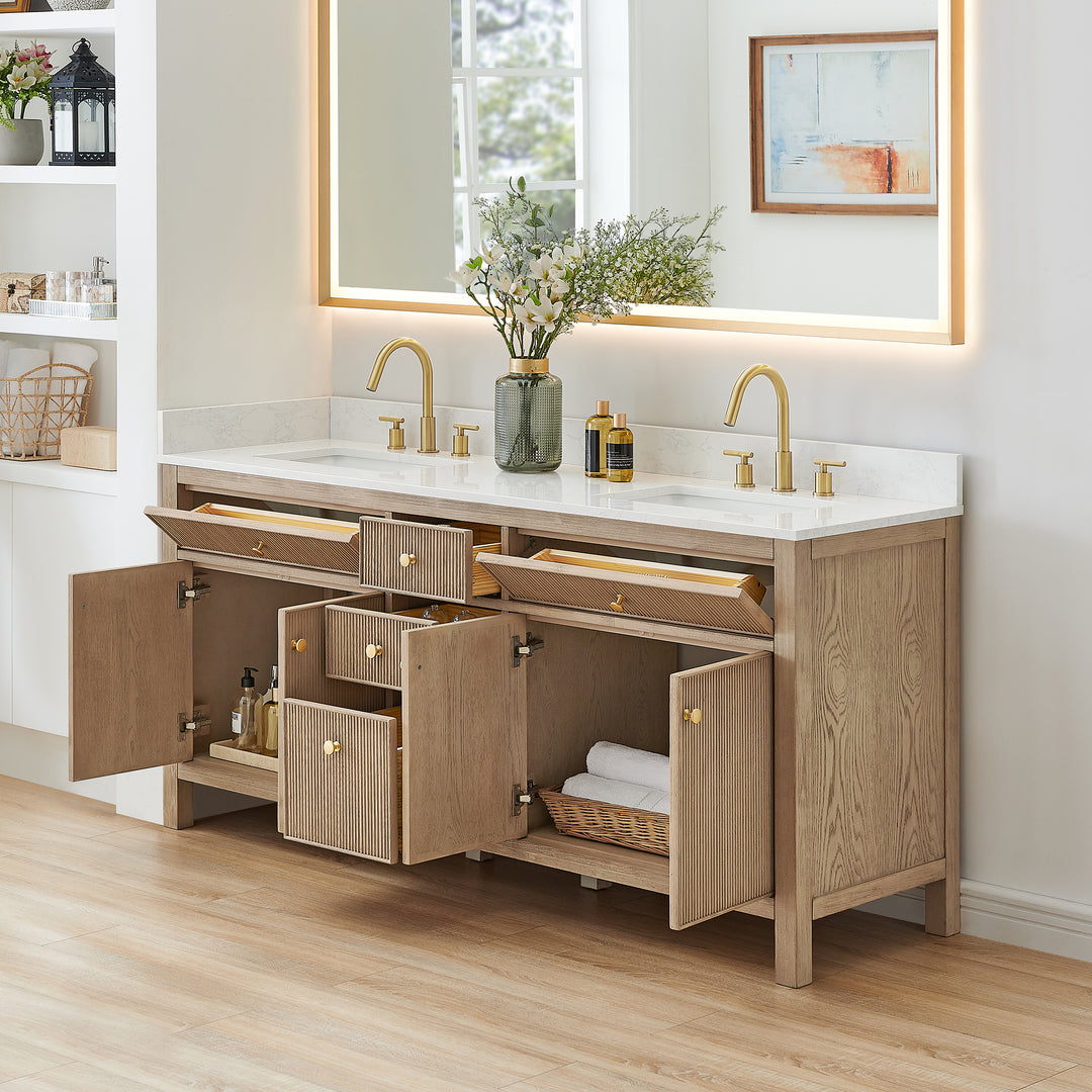Cerrito 72" Double Bathroom Vanity