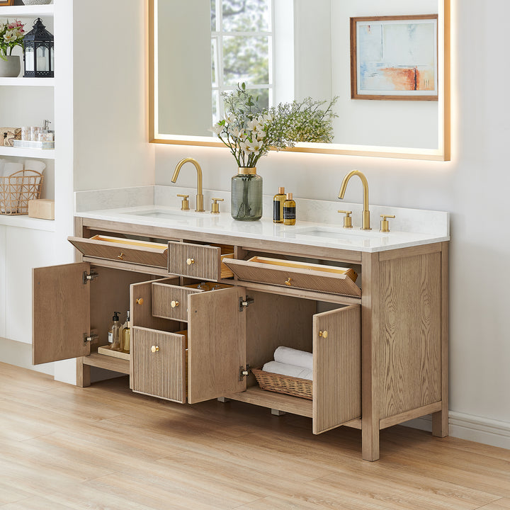 Cerrito 72" Double Bathroom Vanity