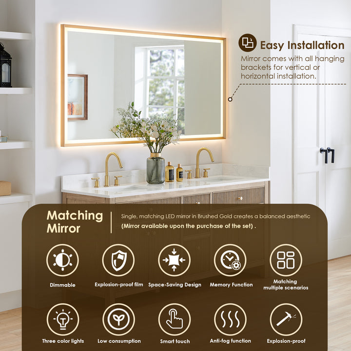 Cerrito 72" Double Bathroom Vanity