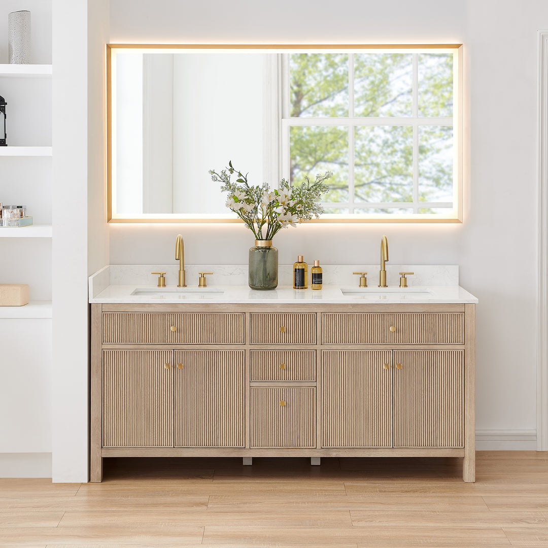 Cerrito 72" Double Bathroom Vanity