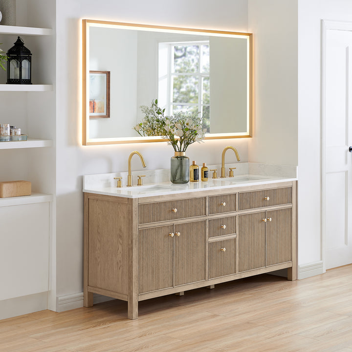 Cerrito 72" Double Bathroom Vanity